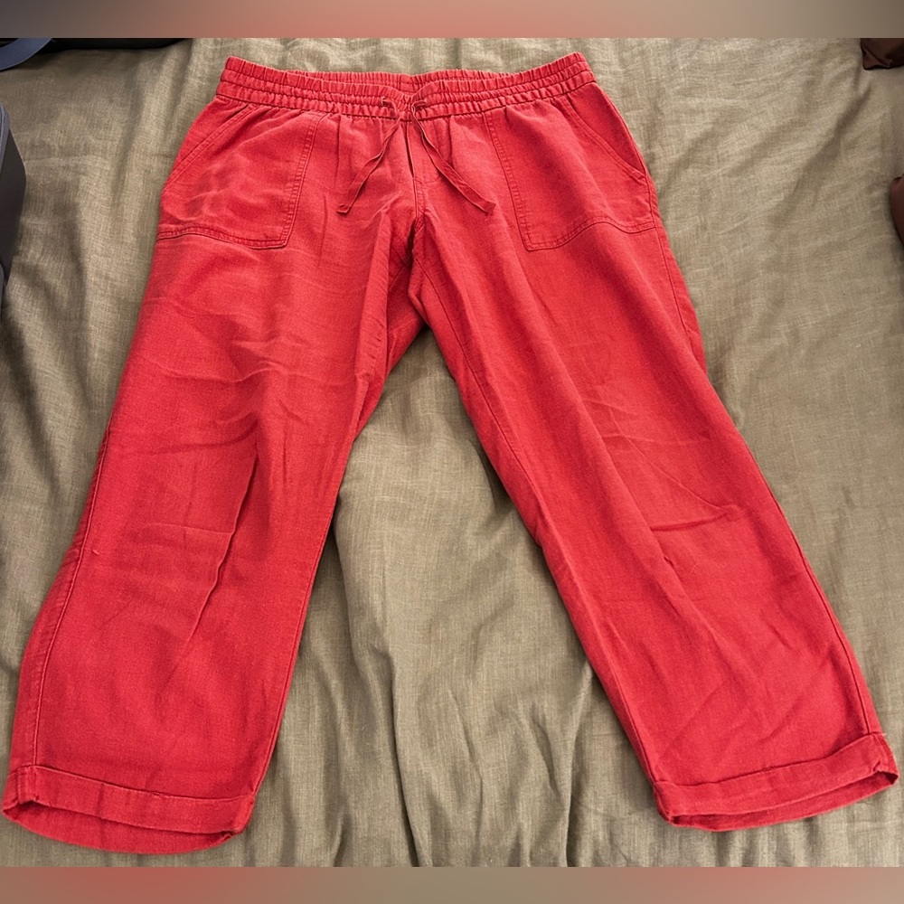 Old Navy Pink Elastic Waist Ankle Pants
